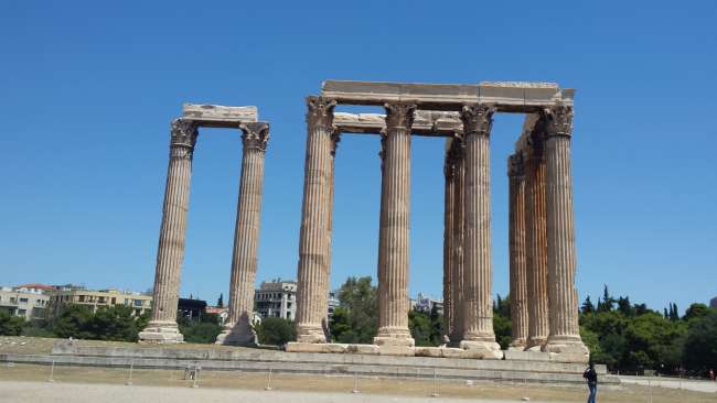 Die Säulen des Zeustempel
