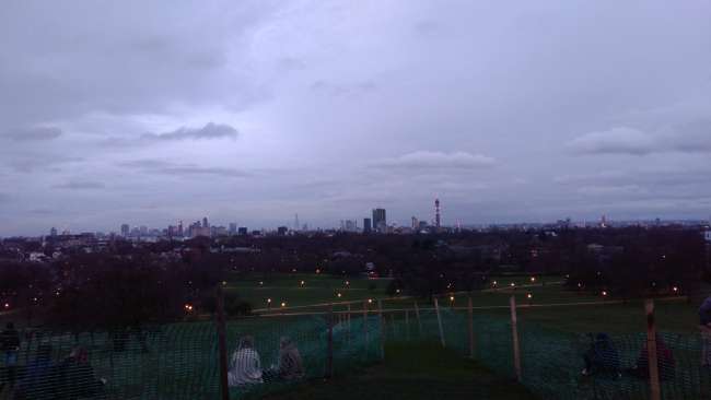 Skyline view, The Regent's Park, Primrose Hill