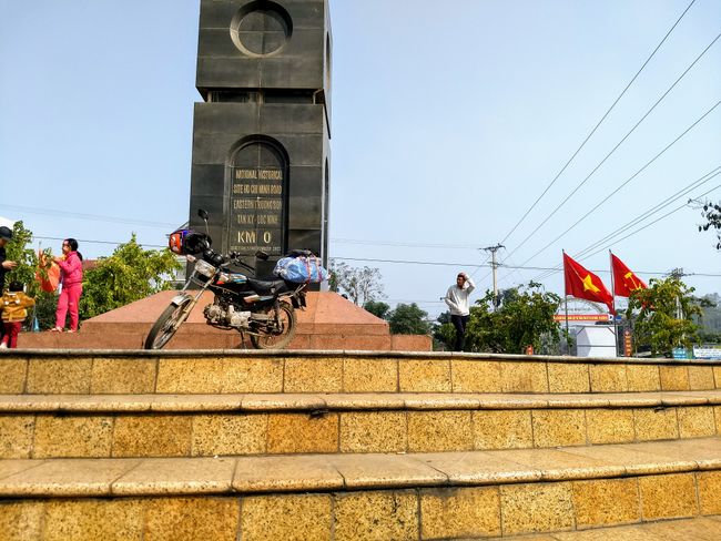 Ho Chi Minh Road km 0 milestone