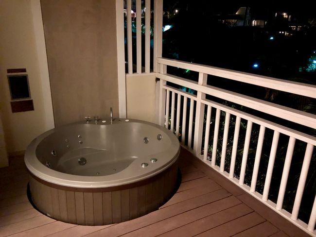 Our balcony with whirlpool