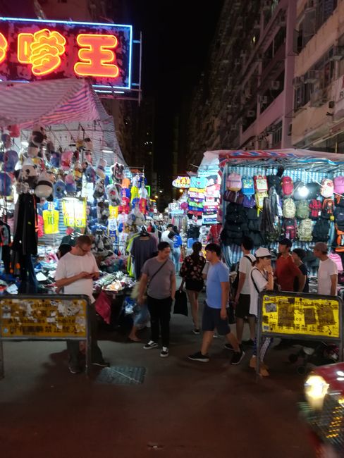 Fake Markt im Hongkong, ziemliches Durcheinander 