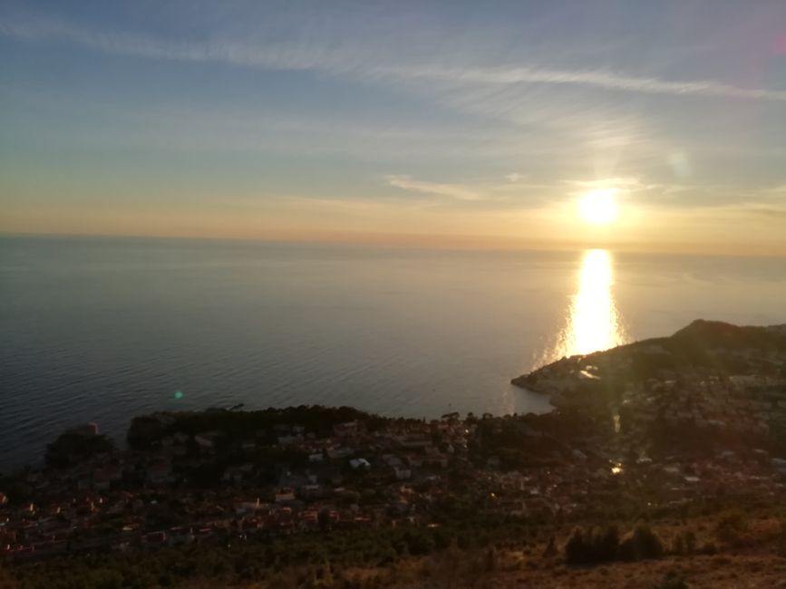 Abends auf Srd, dem Hausberg von Dubrovnik