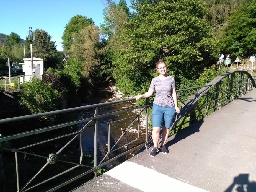 A photo of me next to the Lahn in Bad Laasphe