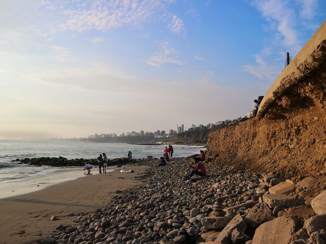 Coastline in Lima