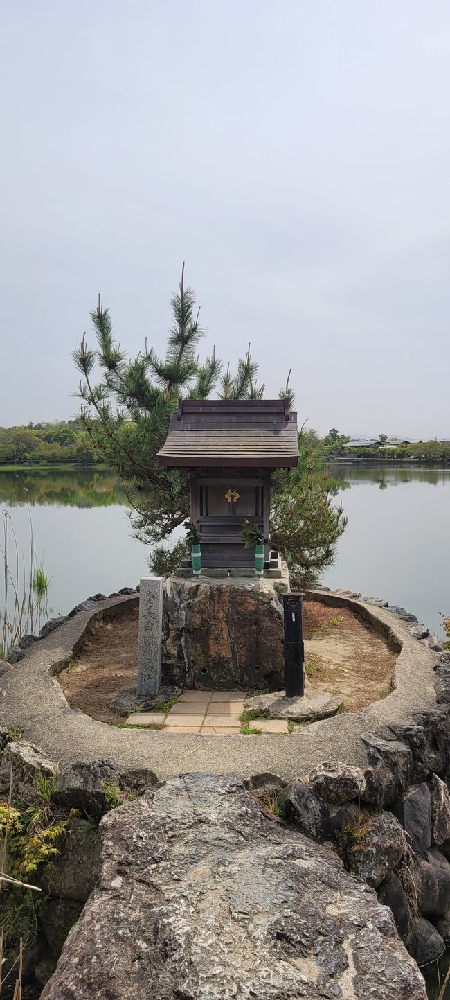 Shrine by the lake