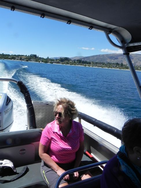 Boat tour on Lake Wanaka