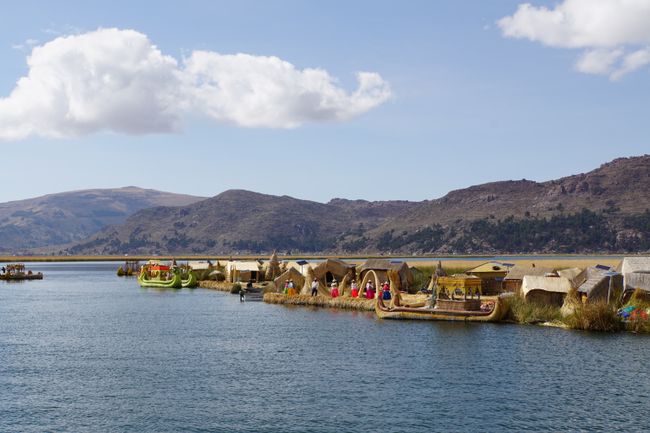 The floating islands of the Uros