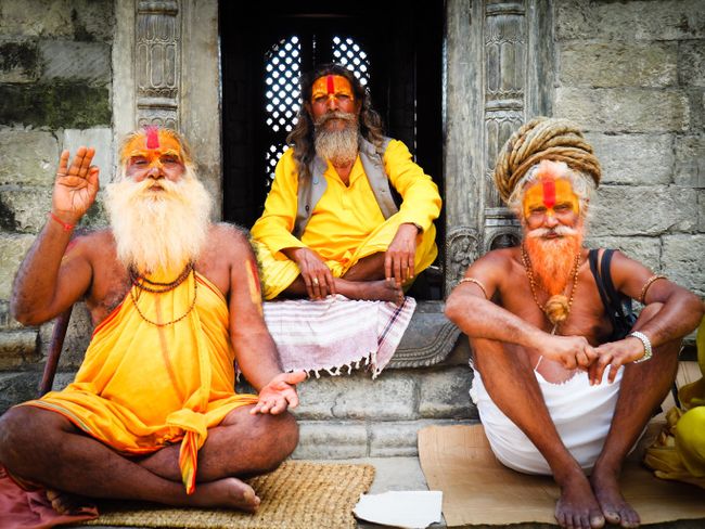 Cremations in Pashupatinath