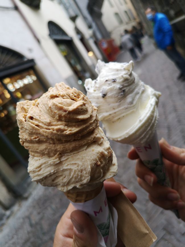 Explore Bergamo, not without gelato.