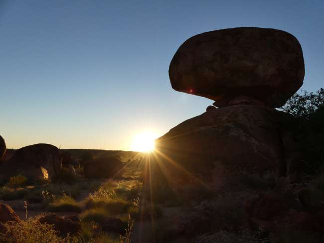 Sunset at the Devils Marbles