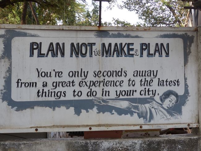Le plan pour aujourd'hui