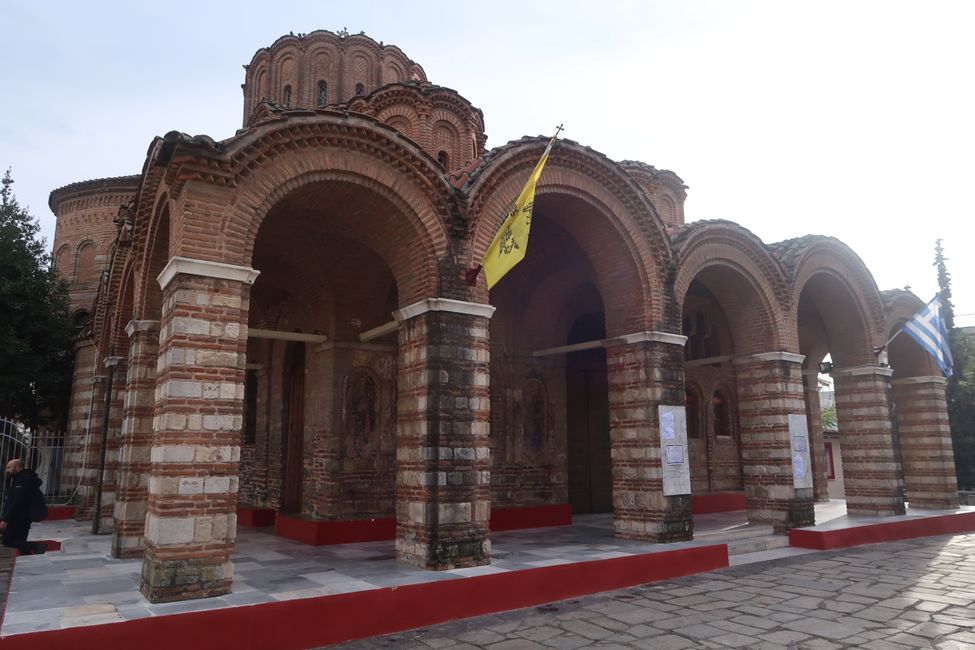Byzantinische Kirche des Propheten Elias. Mit schiefer Kuppel wegen Erdbebenqa