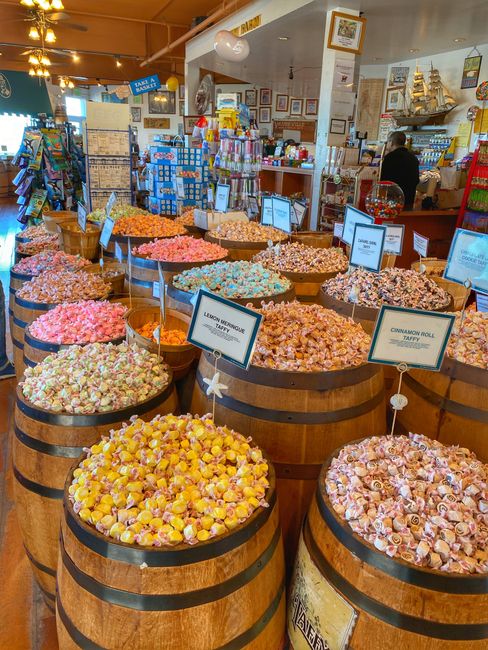 A small part of the candy store at Pier 39