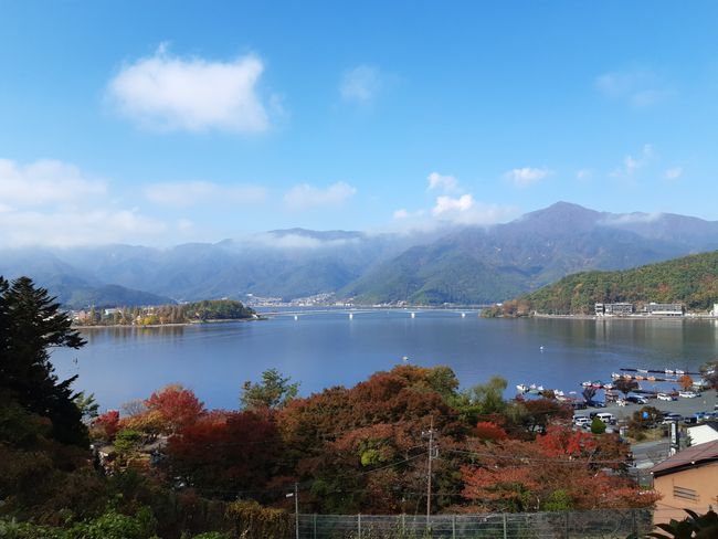 der Kawaguchi See mit Ohashi Brücke