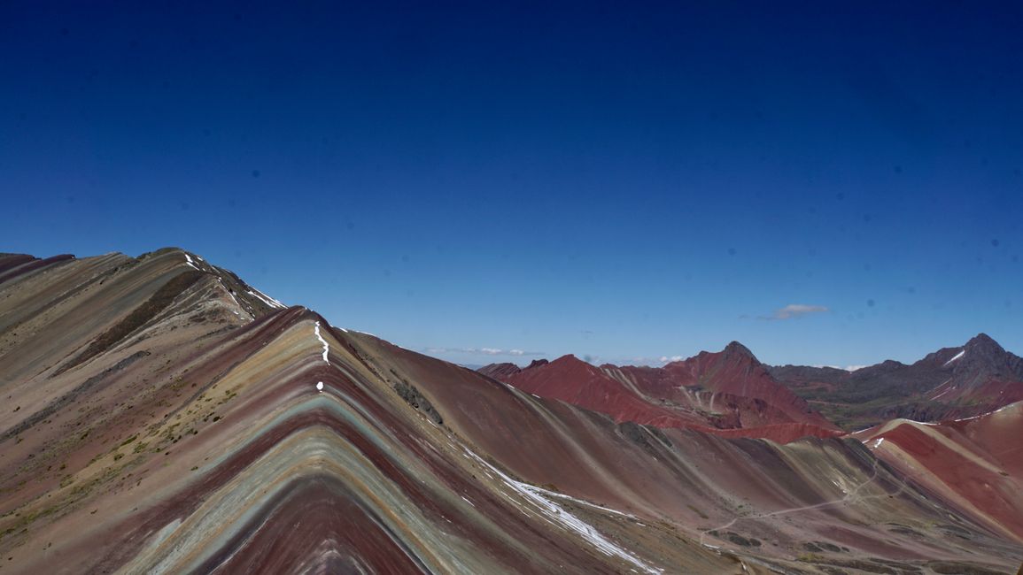 Rainbow Mountain and on the right the Red Valley