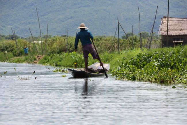 Floating villages on Inle Lake