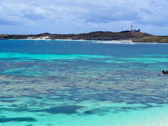 Rottnest beaches are nice and warm with cold cold water