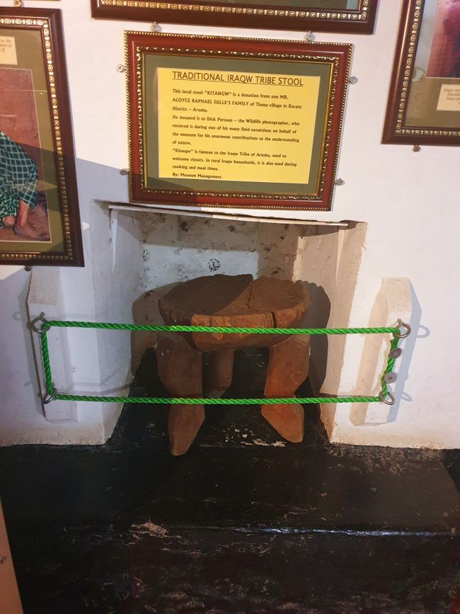 Ein typischer Tribe Stuhl im Nationalmuseum