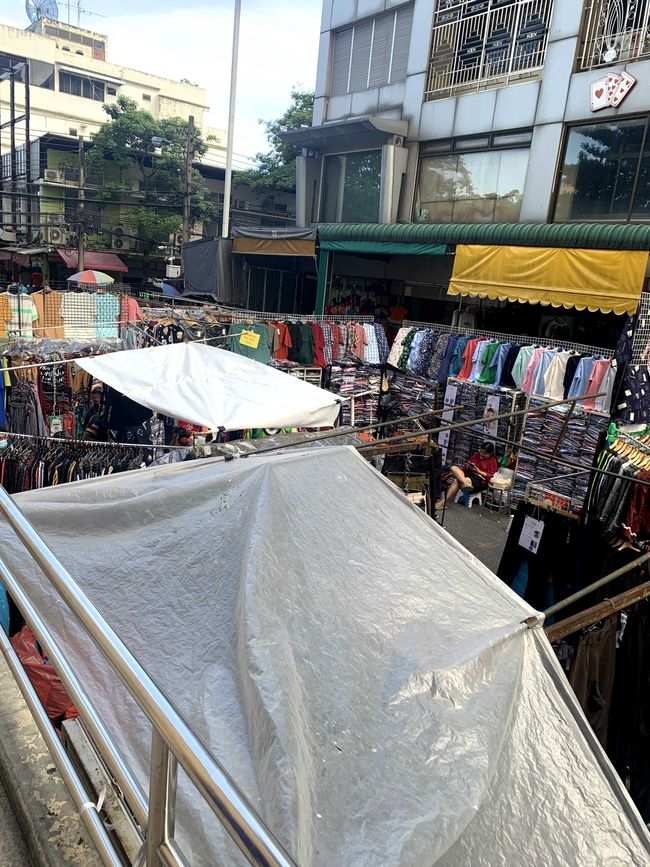 Market stalls on the streets of Bangkok