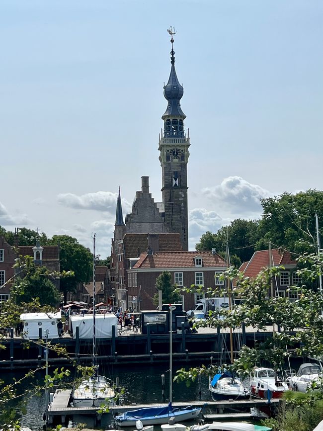 The tall town hall tower