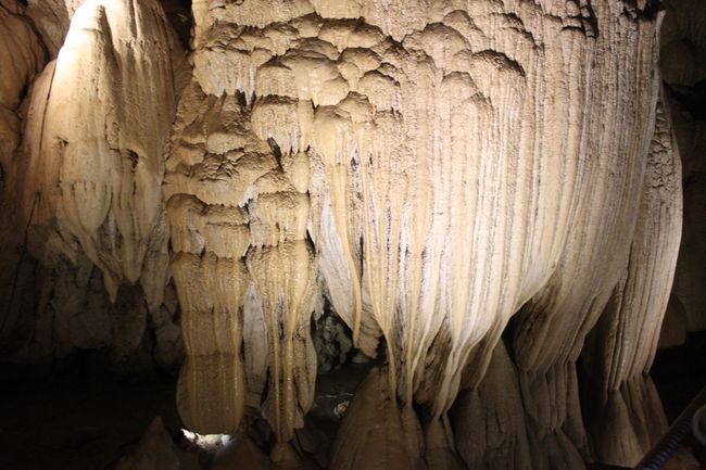 stalactites in deer cave