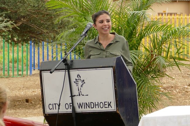 Lena's speech at the playground opening