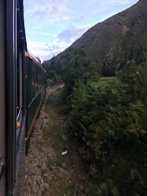 Zugfahrt wieder zurück nach Cusco