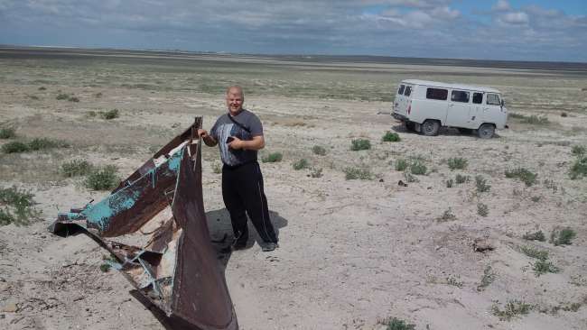 Aral former Aral Sea