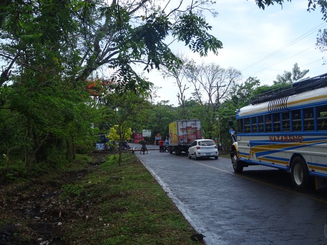 Road block, Ometepe, Nicaragua