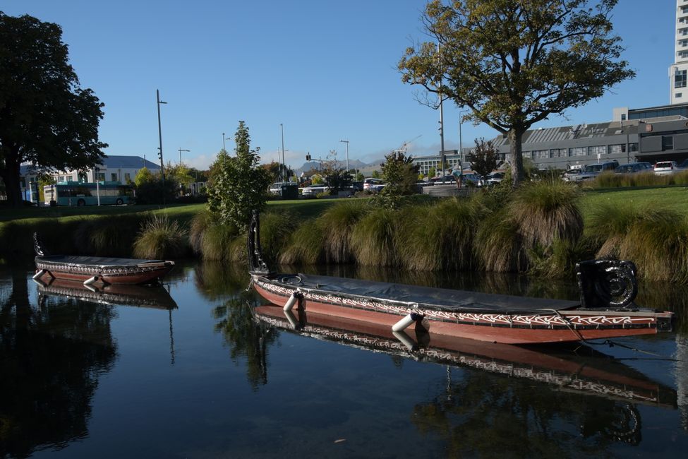 Christchurch - Maori boats
