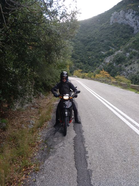 Moped-Basti on the road
