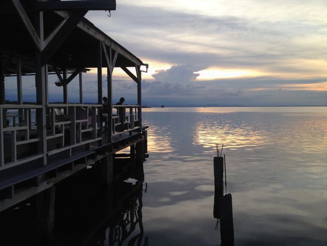 Our dock in Bocas