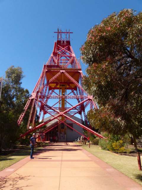 Mining tower in the museum