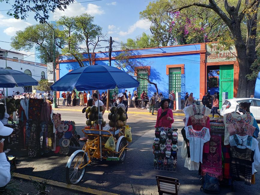 The Frida Kahlo Museum at the 'blue house'