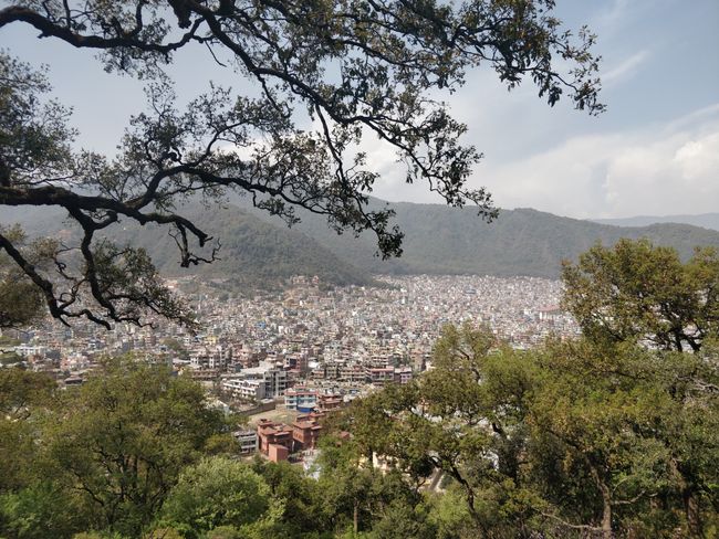 Blick von Swayambhunath