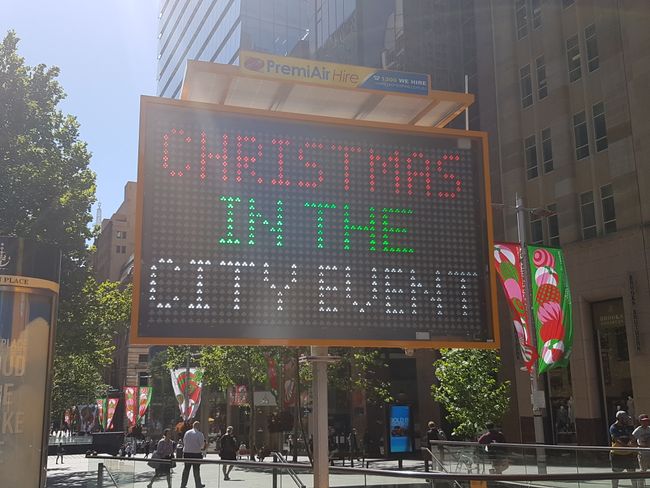 Pre-Christmas time in Australia