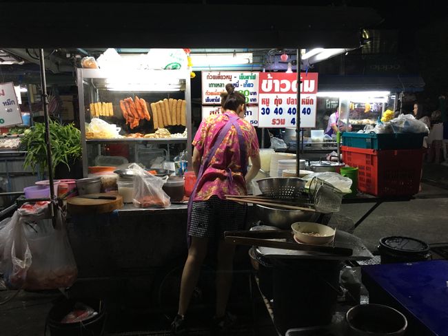 Street food stall at the night market
