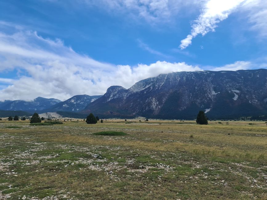 Die Landschaft war wirklich schön.
