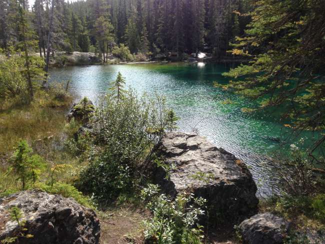 Wandern zu den Grassi Lakes