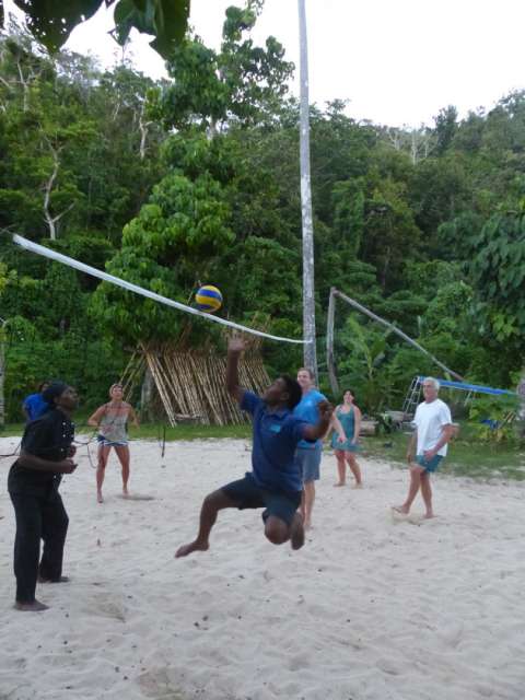 Beach volleyball - the guys could do it!