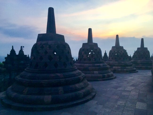 Sunrise at Borobudur Temple, Yogyakarta