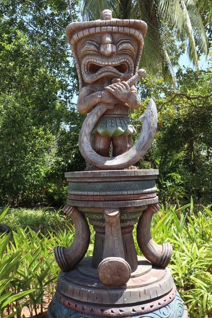 Maui - decoration in the theme park.