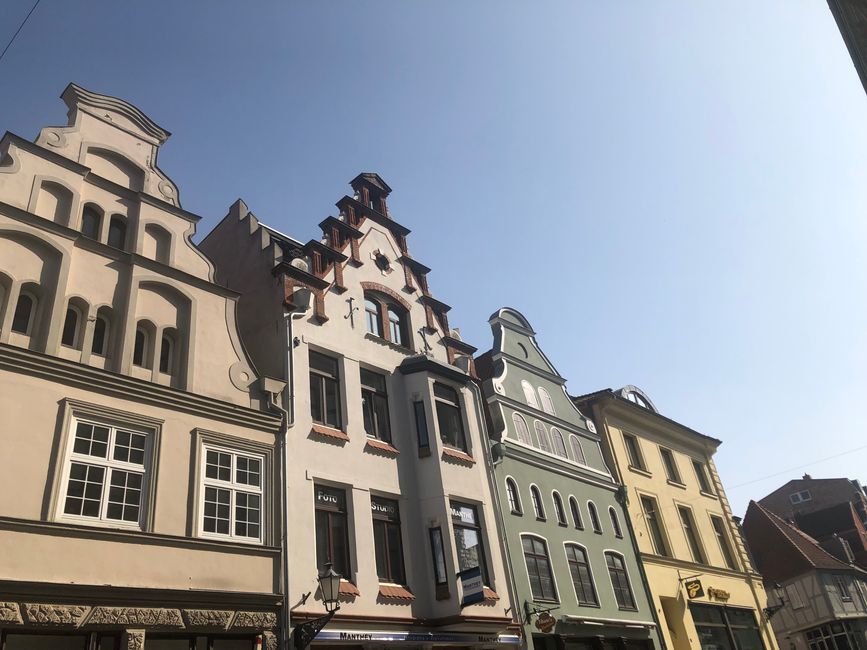 Überall in Wismar gibt es solche schönen Fassaden
