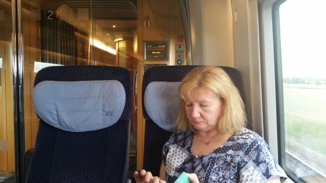 Im Zug - on the train - Dresden nach Stuttgart