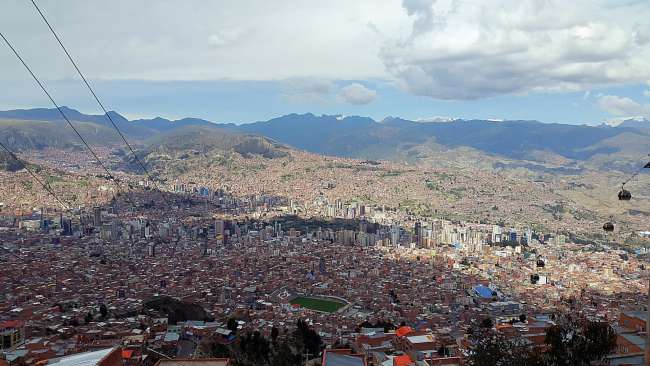 La Paz von "El Alto" aus