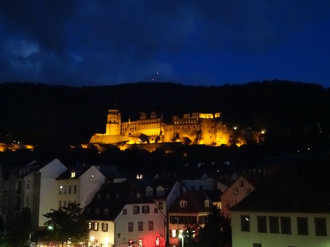 Schloss von der Alten Brücke Heidelberg