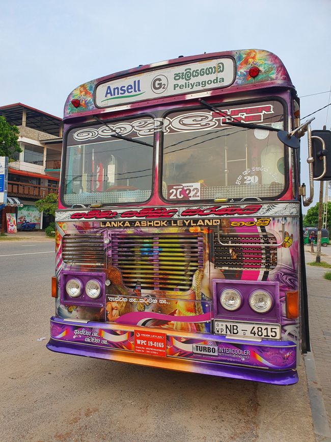 Traveling around Sri Lanka by bus