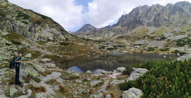 Hohe Tatra: Pause auf der Wanderung