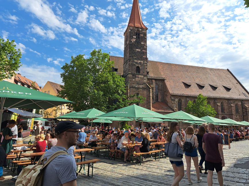 Wine festival at Jakobsplatz