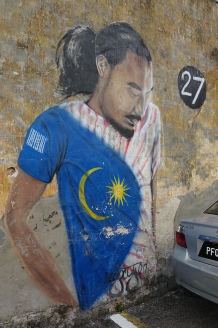 Day 228 Street Art in den Gassen von Penang